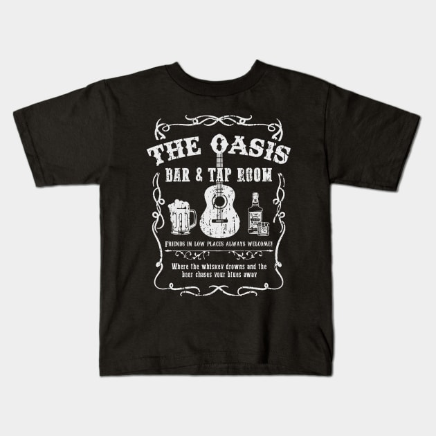 The Oasis Bar And Tap Room Kids T-Shirt by Bigfinz